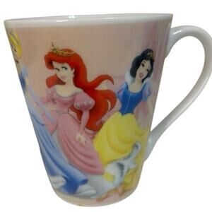 Disney Princess Mug Belle Ariel Jasmine Snow White Sleeping Beauty Cup EUC